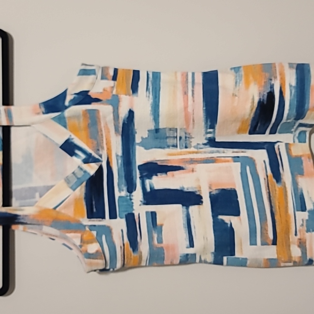 Brushstroke Anthropologie Halter Top - Picture 4 of 9